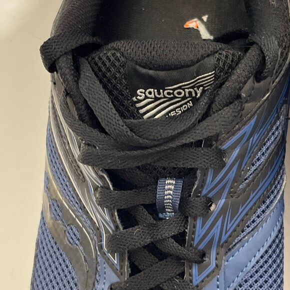 Saucony Men\'s Blue Black Cohesion 14 Mesh Lace Up Athletic Running Shoes Size 14 main image 6